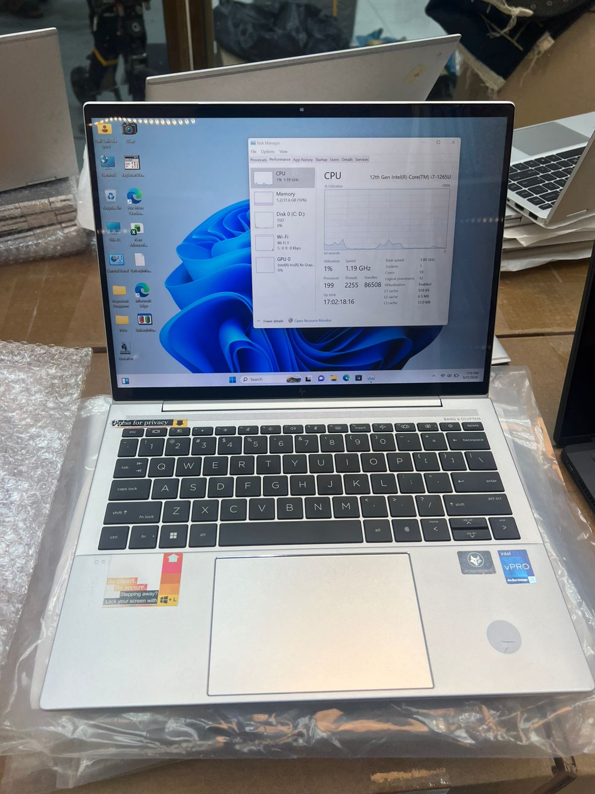 HP Elite Dragonfly G3 | Intel Core i7 12th Gen | 32GB RAM | 512GB SSD | Touchscreen Premium Laptop